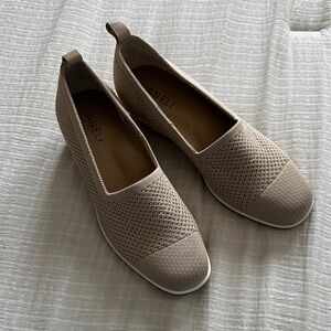 Vaneli Nude Knit Slip-On Loafers